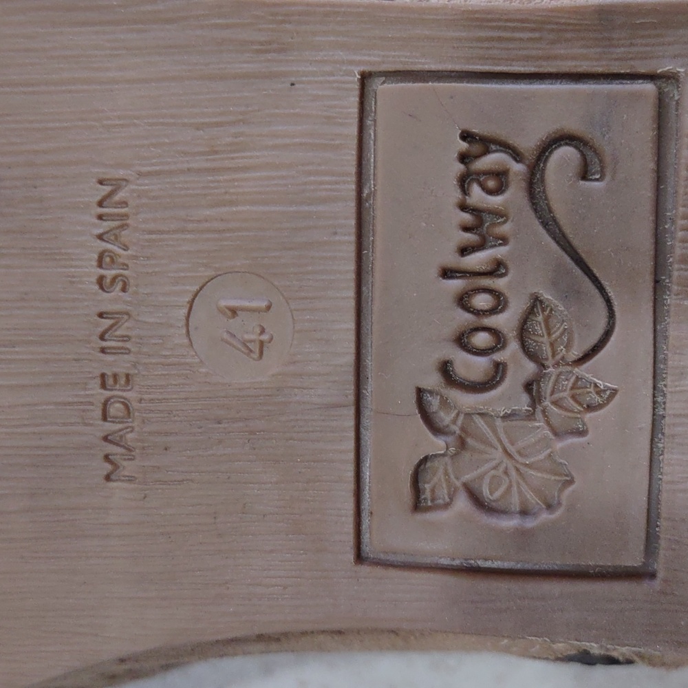 Coolway Tan Nelia Perforated Leather Side Zip Peep Toe Shoes Size 41/US 10 EUC - Picture 11 of 14